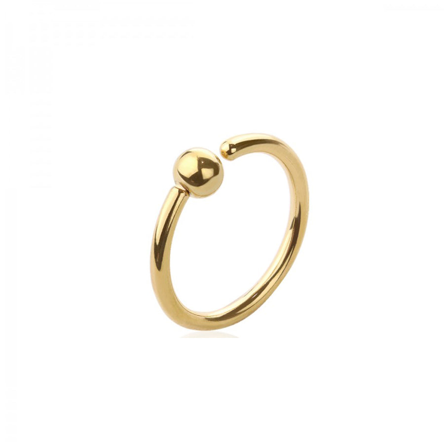 Ball Captive Bead Ring (Gold) 10mm